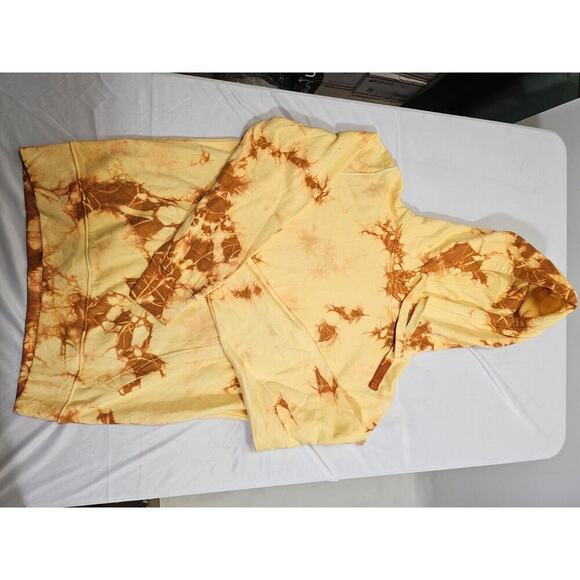 Original Paperbacks Unisex Yellow Tie Dye Hoodie Oversize Size S NWT - Picture 10 of 15